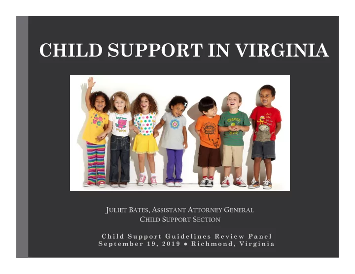 child support in virginia