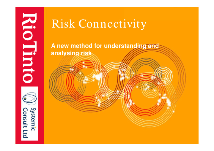 risk connectivity