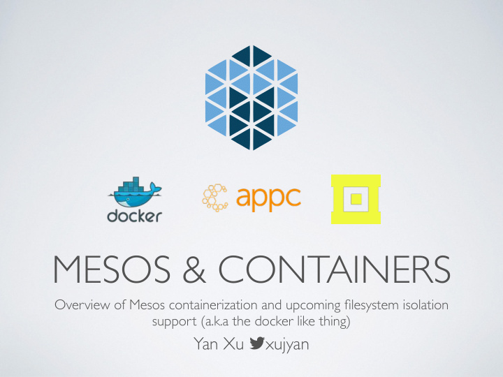 mesos containers