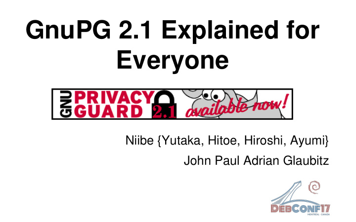 gnupg 2 1 explained for everyone