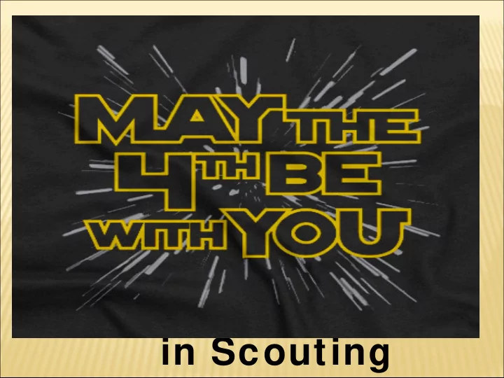 in scouting book ook your our unit present ntat ation ion