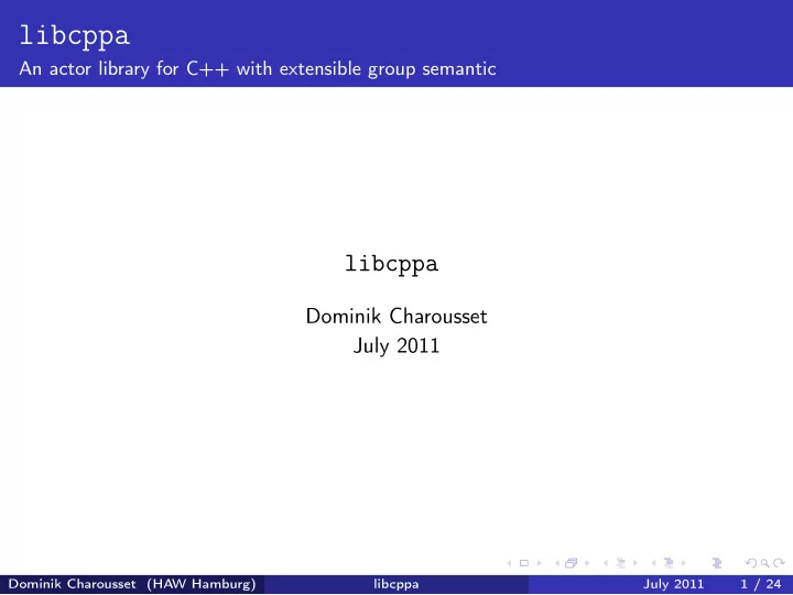 libcppa