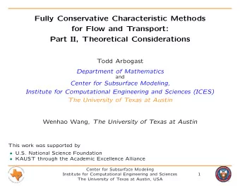 Fully Conservative Characteristic Methods  for Flow and Transport:  Part II, Theoretical