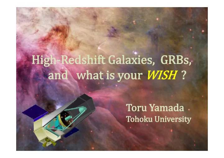 p probing high z universe with grb bi hi h u i ith grb