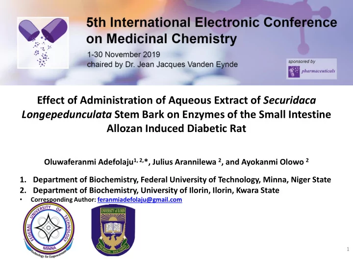 effect of administration of aqueous extract of securidaca
