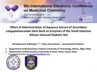 Effect of Administration of Aqueous Extract of Securidaca Longepedunculata Stem Bark on Enzymes of