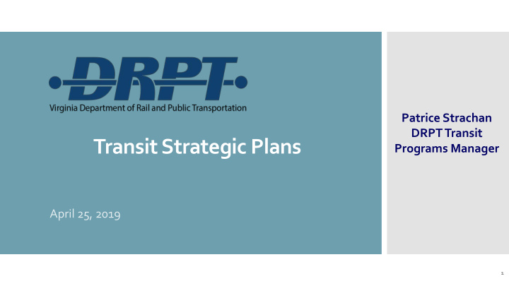 transit strategic plans