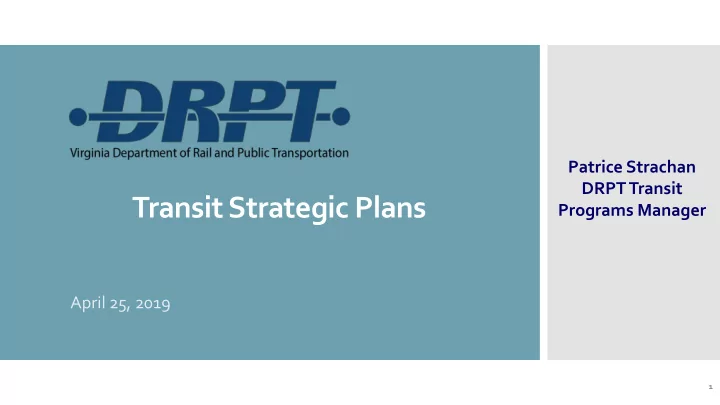 transit strategic plans