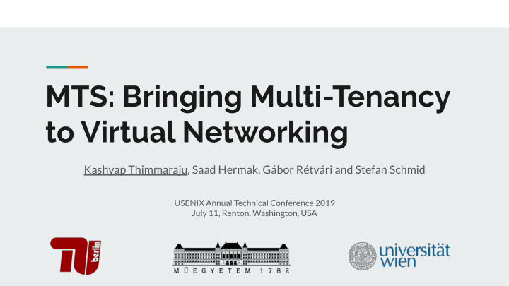 mts bringing multi tenancy to virtual networking