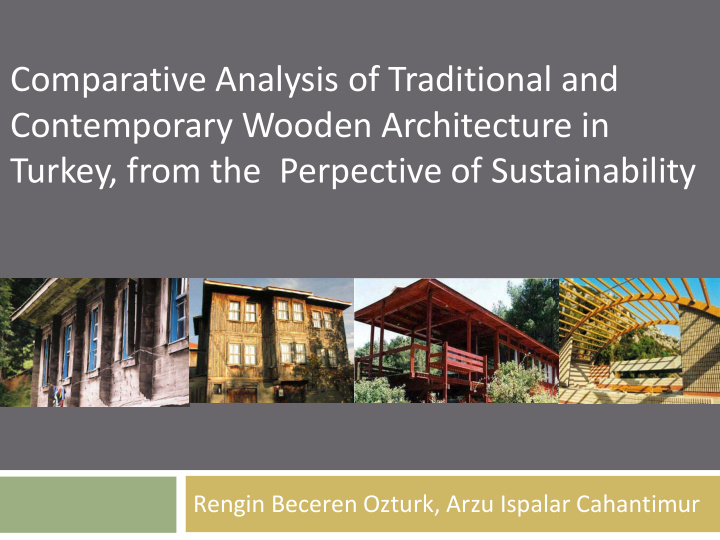 comparative analysis of traditional and contemporary