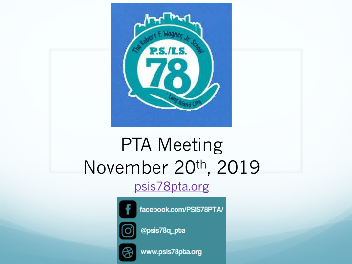 pta meeting november 20 th 2019