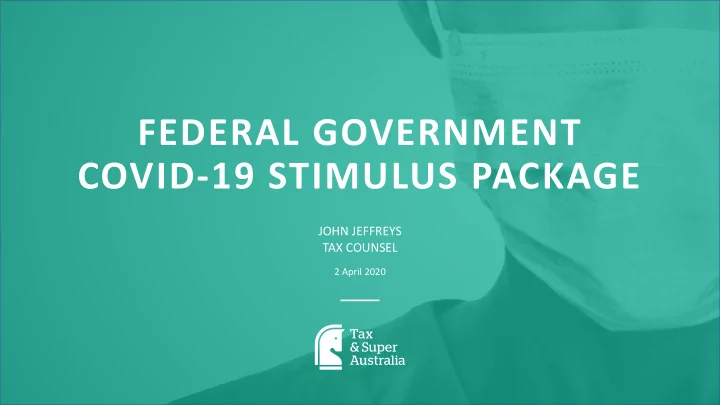 federal government covid 19 stimulus package