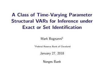 A Class of Time-Varying Parameter  Structural VARs for Inference under  Exact or Set Identification