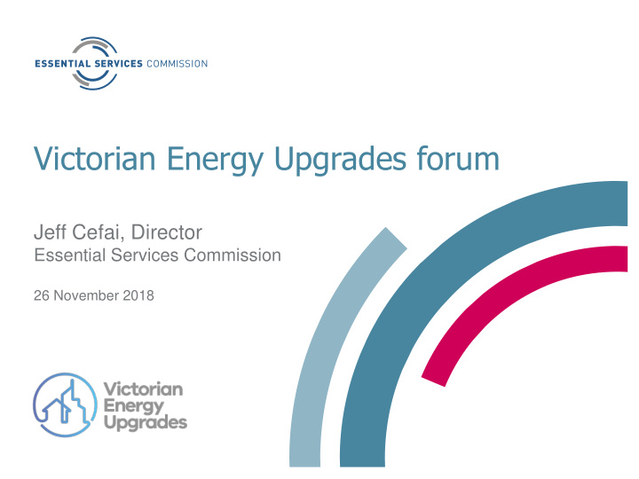 victorian energy upgrades forum