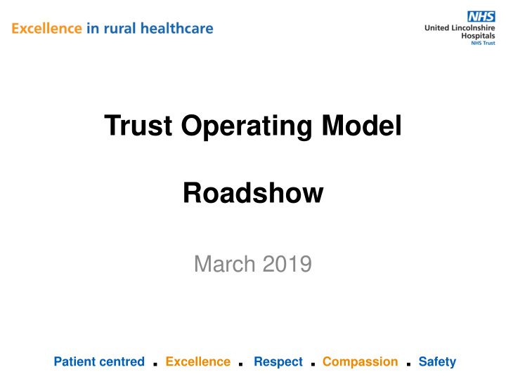 trust operating model