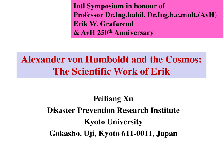 alexander von humboldt and the cosmos the scientific work