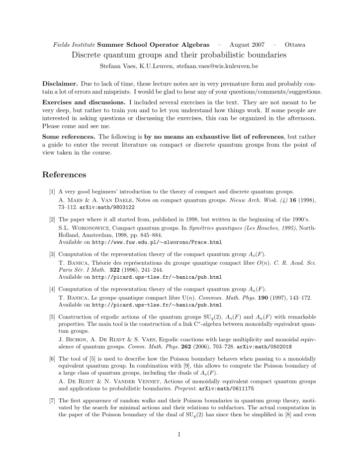 discrete quantum groups and their probabilistic boundaries