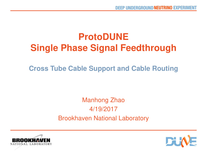 protodune single phase signal feedthrough