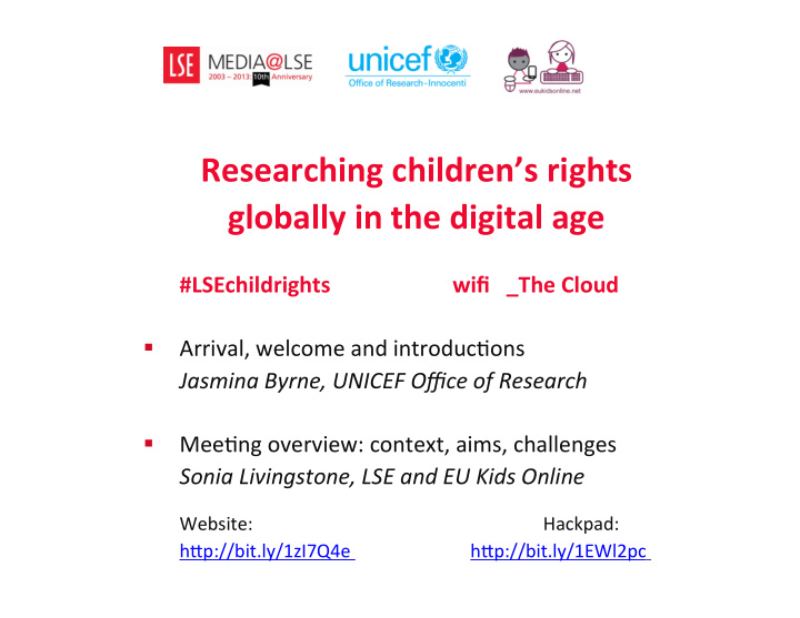 researching children s rights globally in the digital age