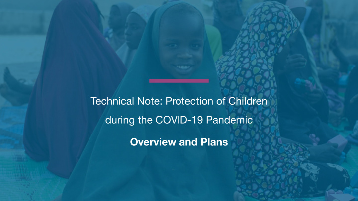 technical note protection of children during the covid 19