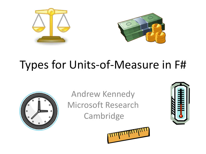 types for units of measure in f