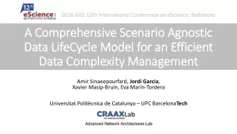 A Comprehensive Scenario Agnostic  Data LifeCycle Model for an Efficient  Data Complexity
