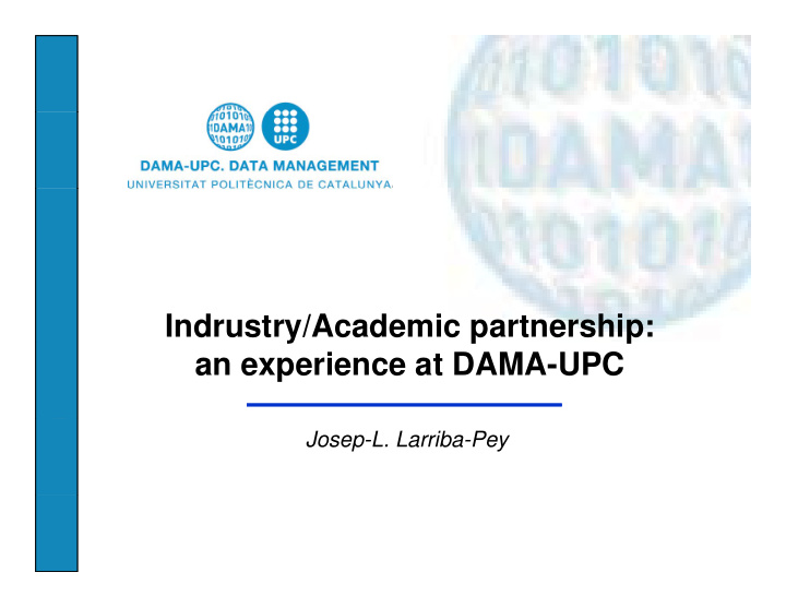 indrustry academic partnership y p p