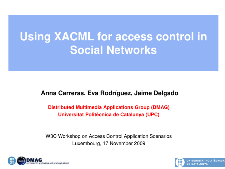 using xacml for access control in