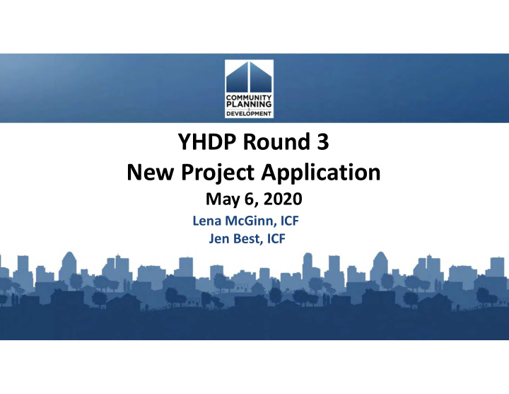 yhdp round 3 new project application