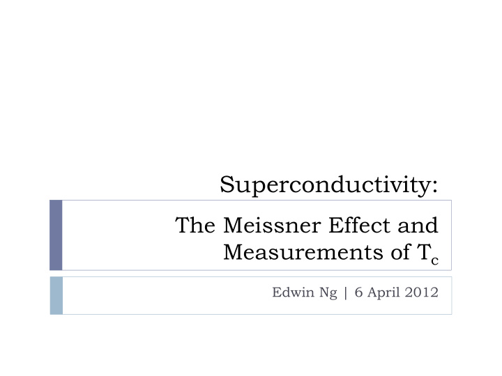 superconductivity