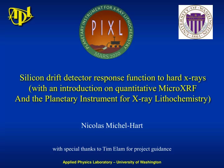 and the planetary instrument for x ray lithochemistry