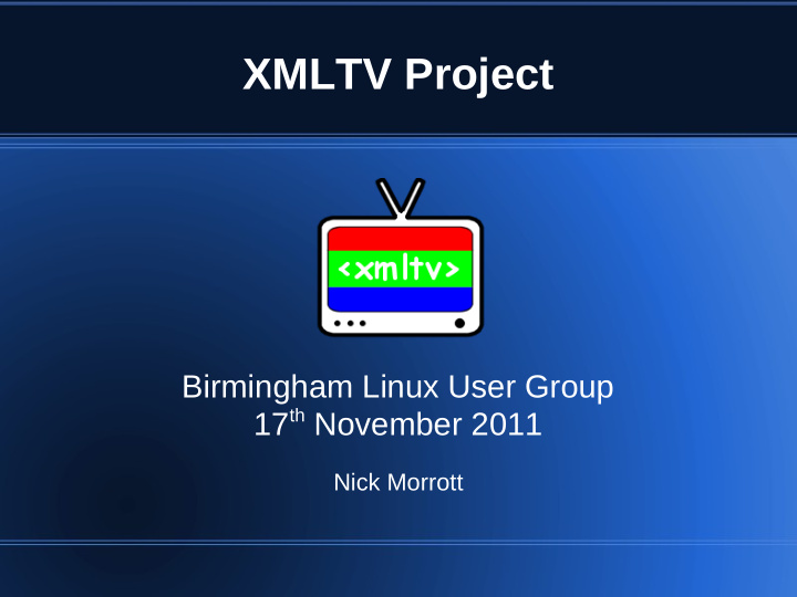 xmltv project
