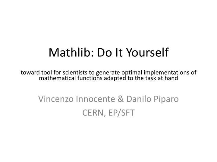 mathlib do it yourself