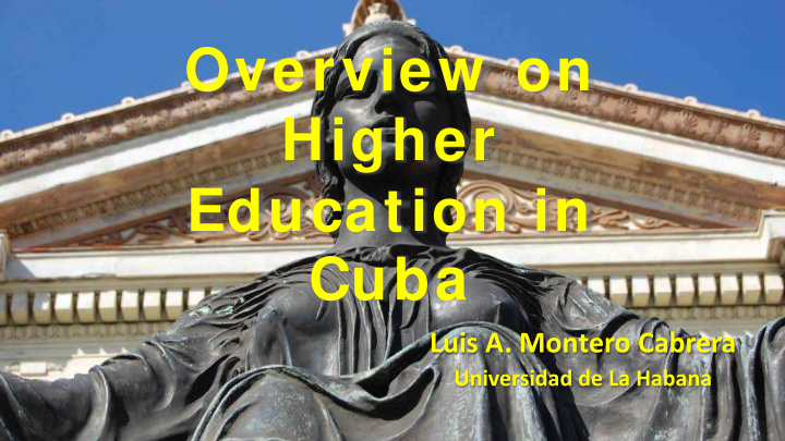 overview on higher education in cuba