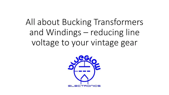 and windings reducing line