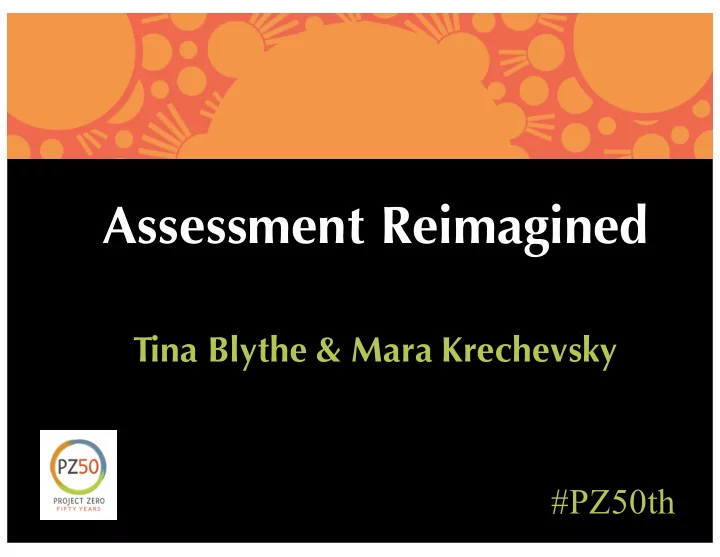 assessment reimagined