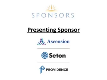 Presenting Sponsor  ______________________________________________________________________________