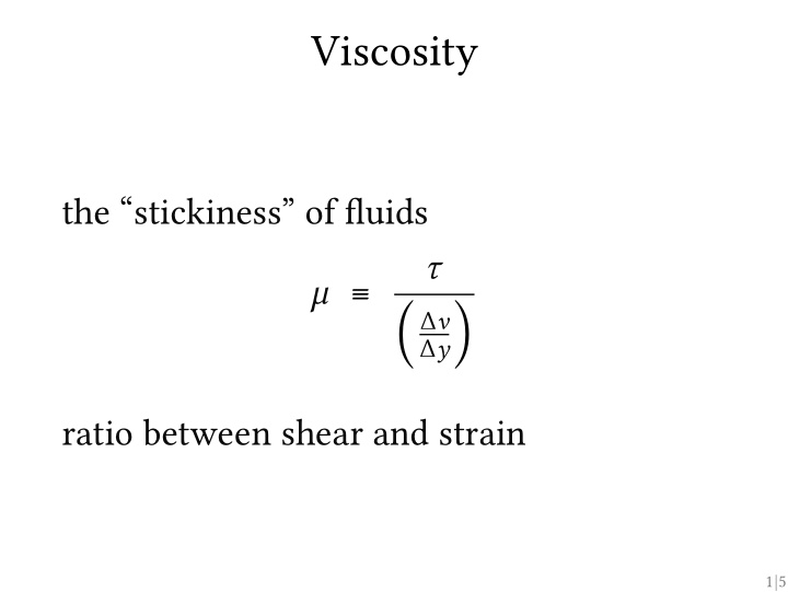 viscosity