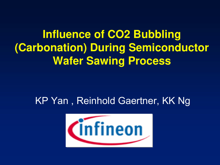 influence of co2 bubbling carbonation during