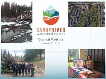 Council Meeting  January 27, 2020  Council Development  Review/adopt minutes  Staff