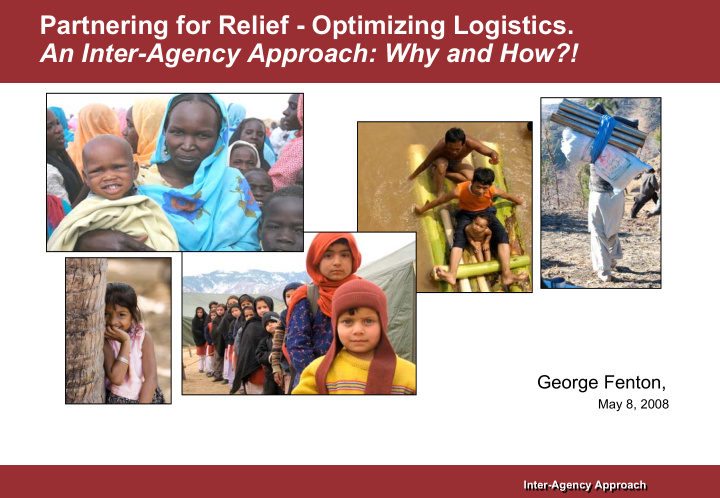 partnering for relief optimizing logistics an inter