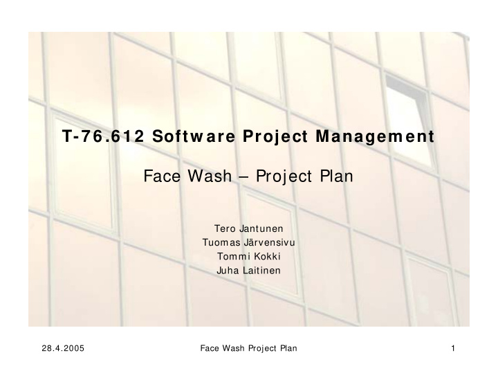 t 7 6 6 1 2 softw are project managem ent face wash