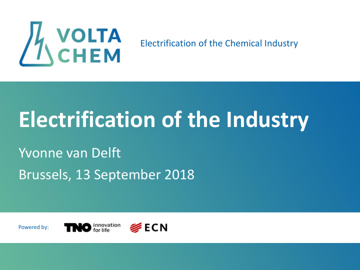 electrification of the industry