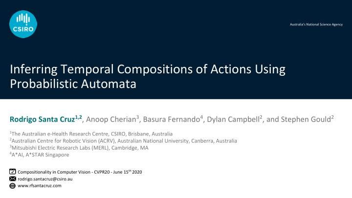 inferring temporal compositions of actions using