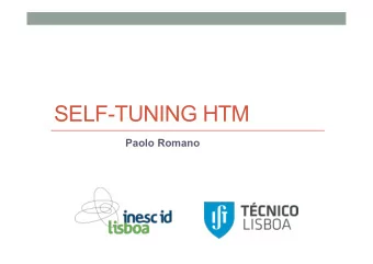 SELF-TUNING HTM  Paolo Romano  2  Based on ICAC14 paper  N. Diegues and Paolo Romano