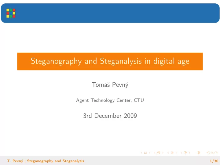 steganography and steganalysis in digital age