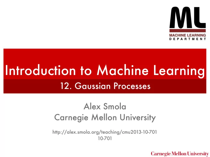 introduction to machine learning