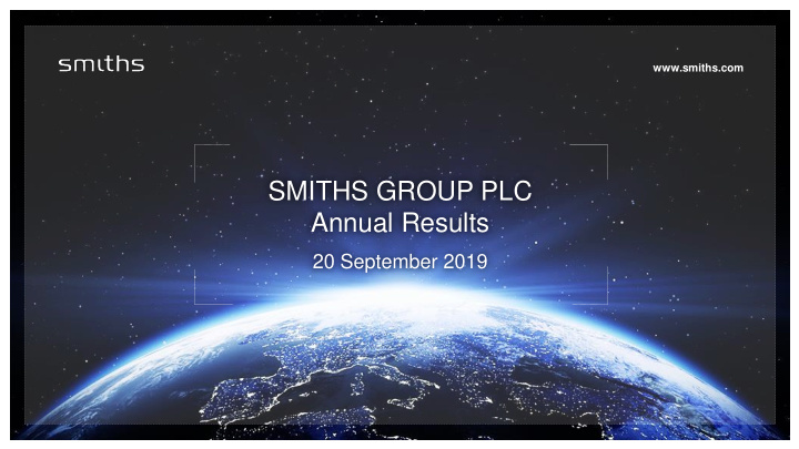 smiths group plc