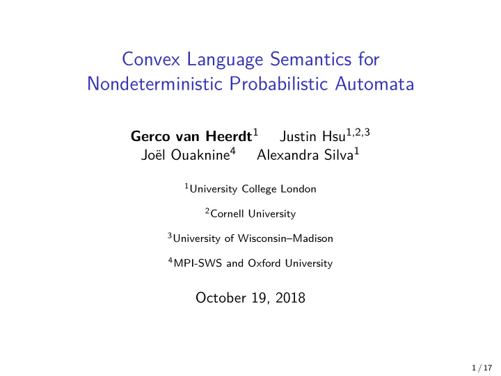 convex language semantics for nondeterministic