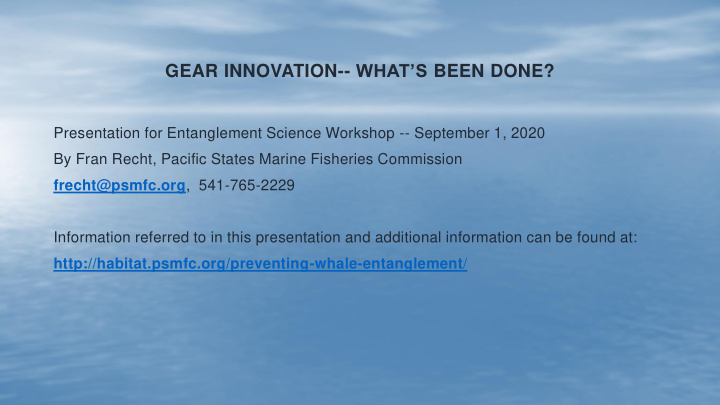 gear innovation what s been done